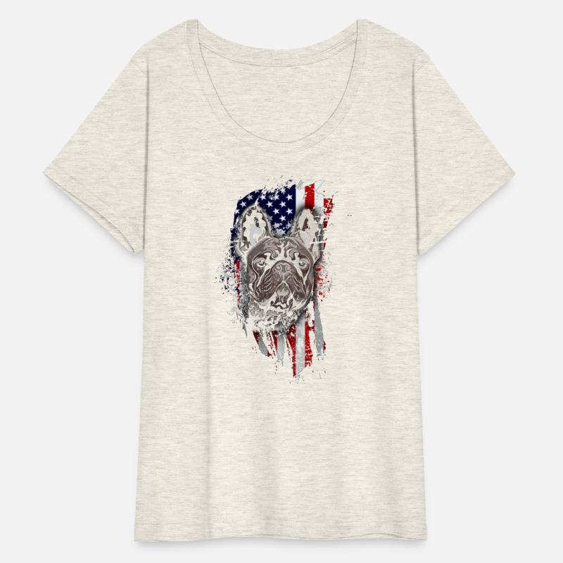 French Bulldog - Bully - Patriotic - US Flag - Dog