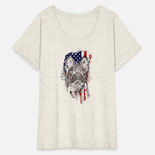 French Bulldog - Bully - Patriotic - US Flag - Dog