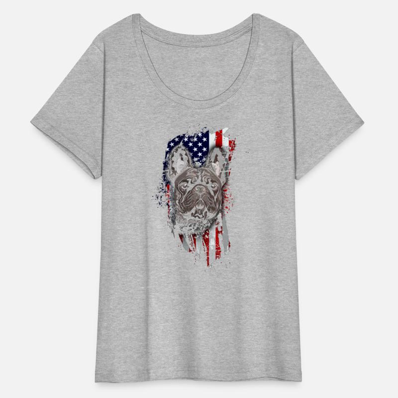 French Bulldog - Bully - Patriotic - US Flag - Dog