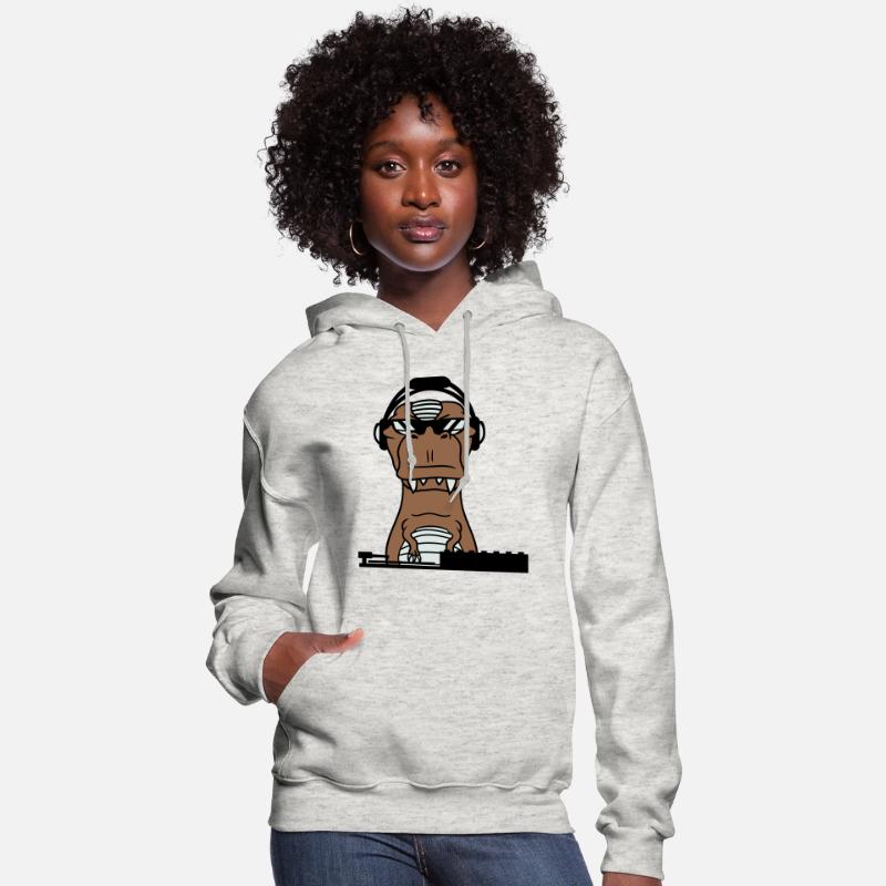 Funny DJ Dinosaur T. Rex Mixing Music Party Club