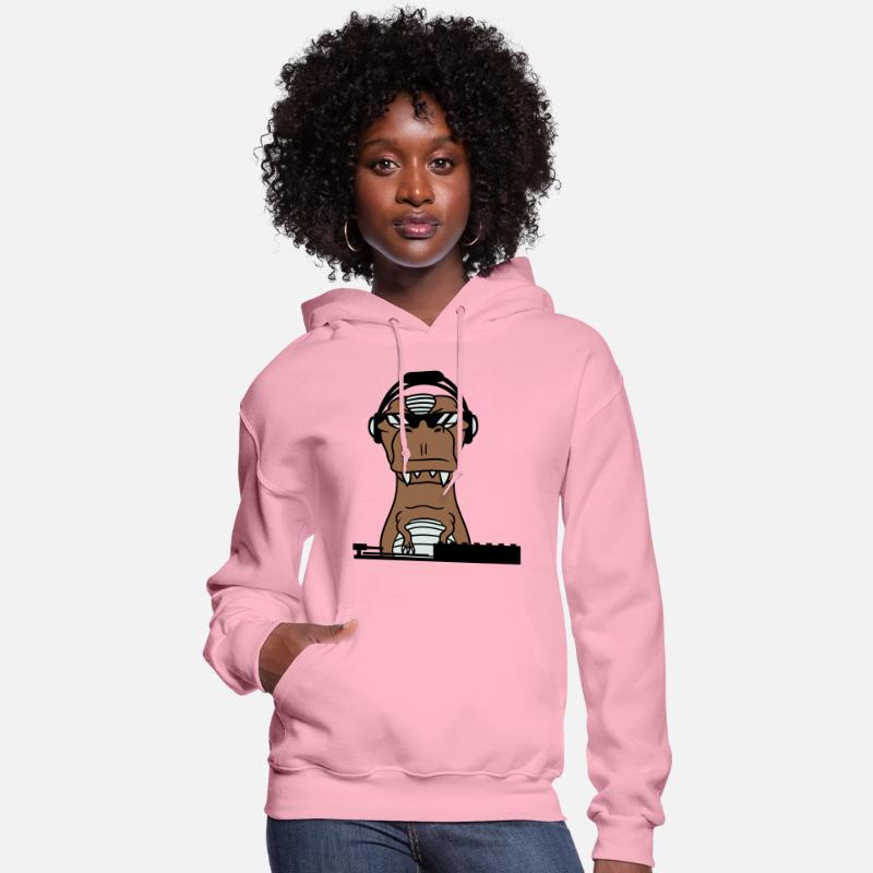 Funny DJ Dinosaur T. Rex Mixing Music Party Club