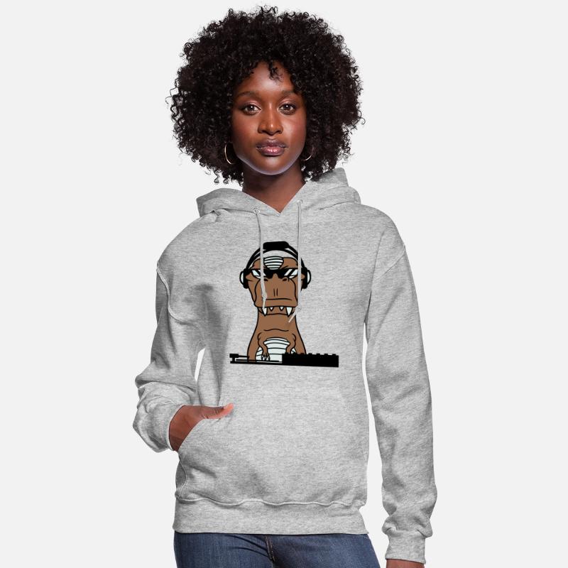 Funny DJ Dinosaur T. Rex Mixing Music Party Club