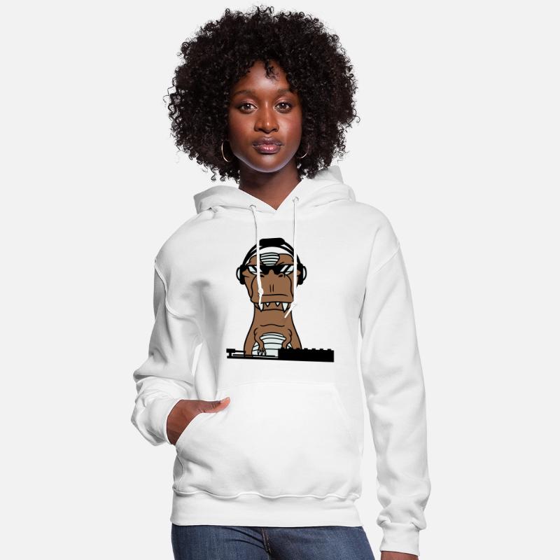 Funny DJ Dinosaur T. Rex Mixing Music Party Club