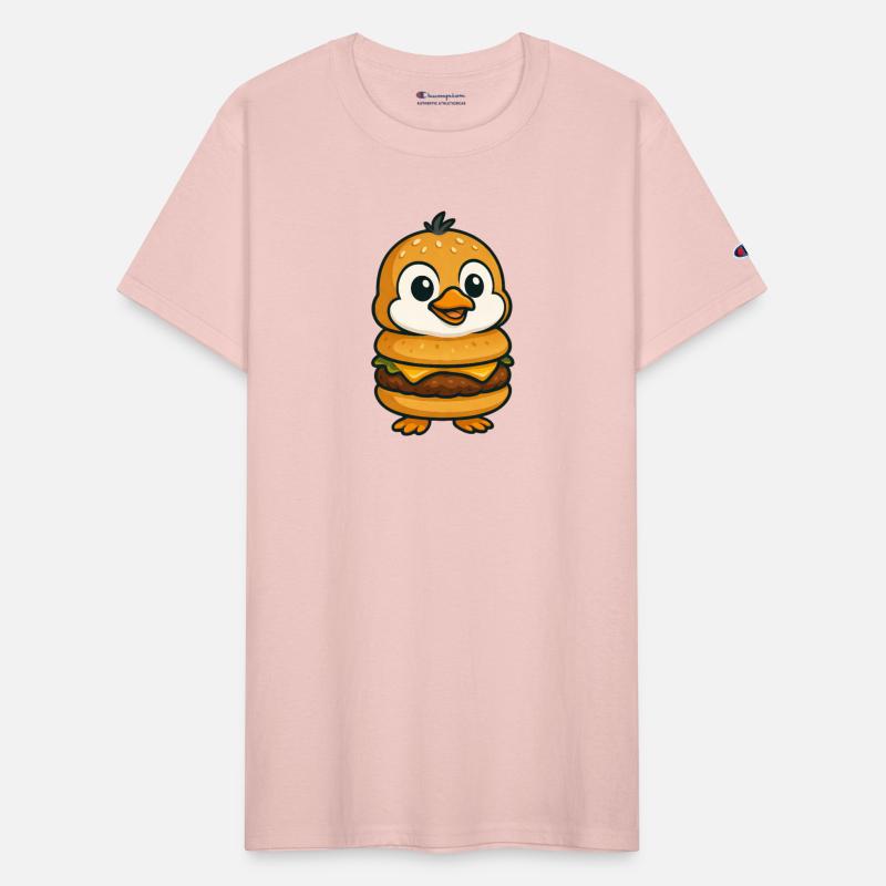 Funny penguin burger cheeseburger mythical creatur