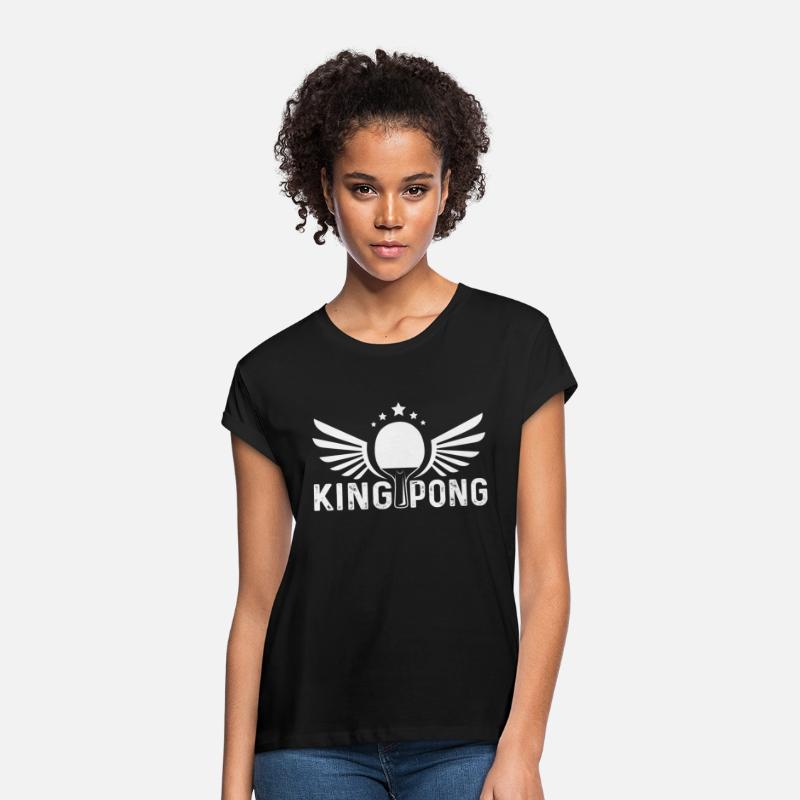 Funny Ping Pong Distressed King Pong Table Tennis