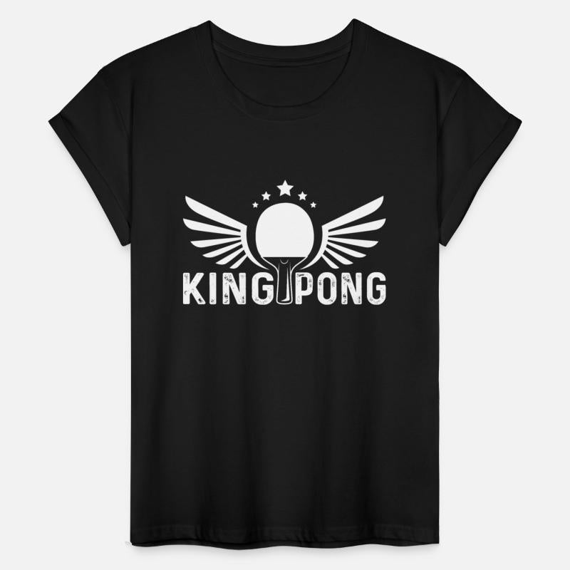 Funny Ping Pong Distressed King Pong Table Tennis