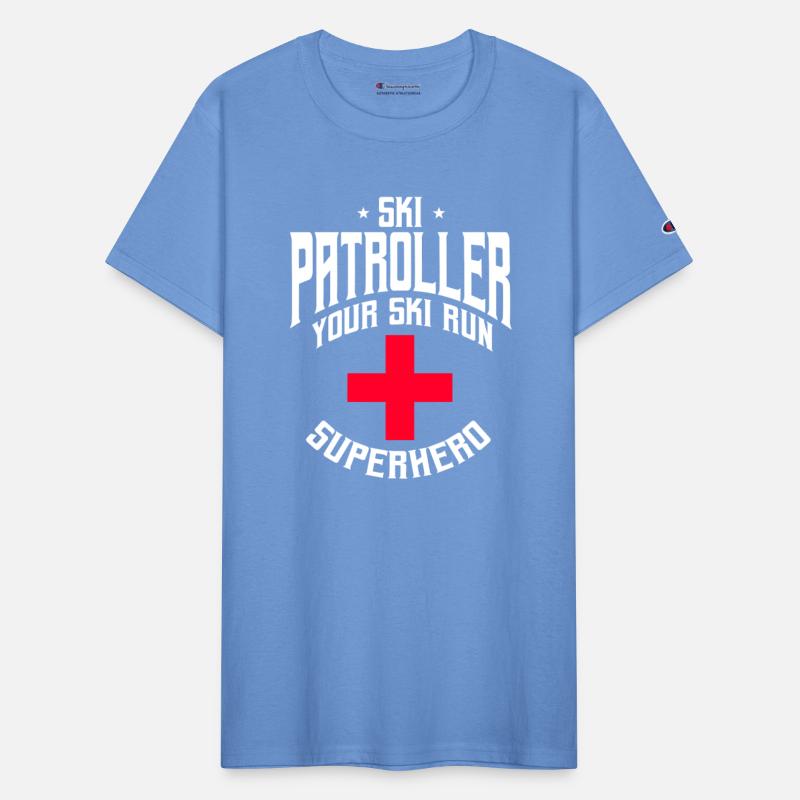 Funny Ski Patroller Slope Emergency