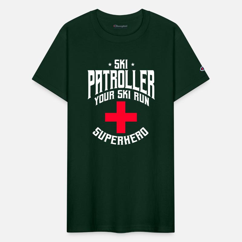 Funny Ski Patroller Slope Emergency