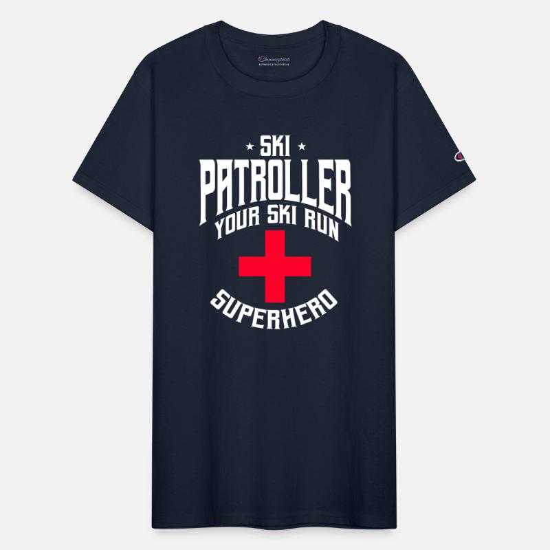 Funny Ski Patroller Slope Emergency