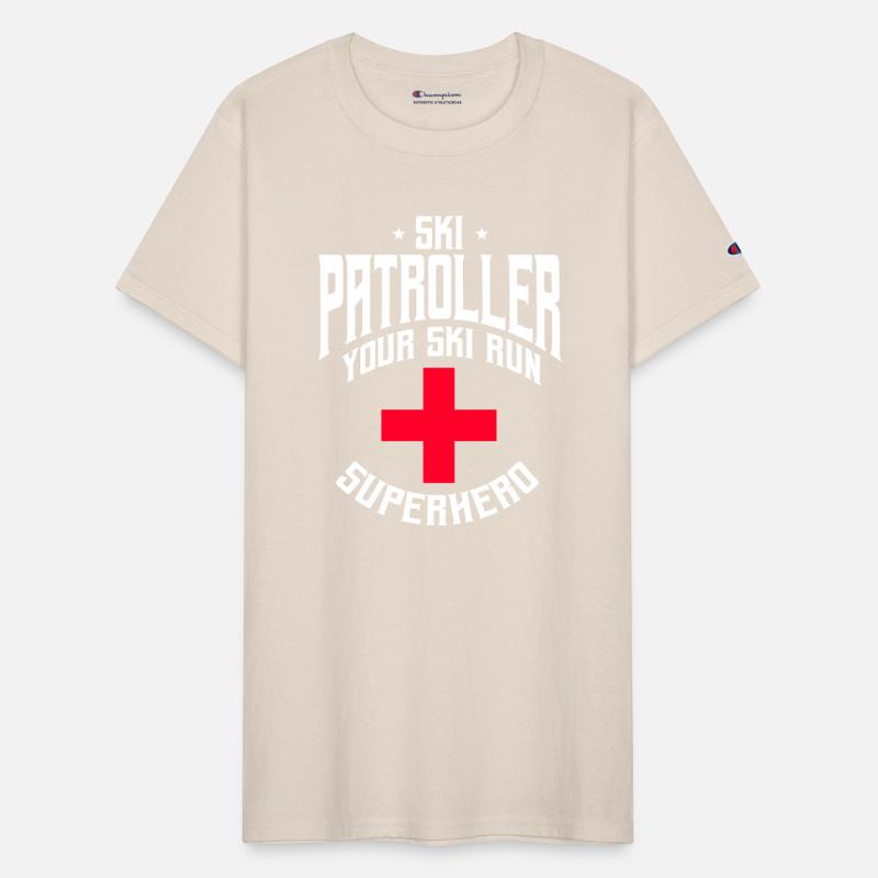 Funny Ski Patroller Slope Emergency