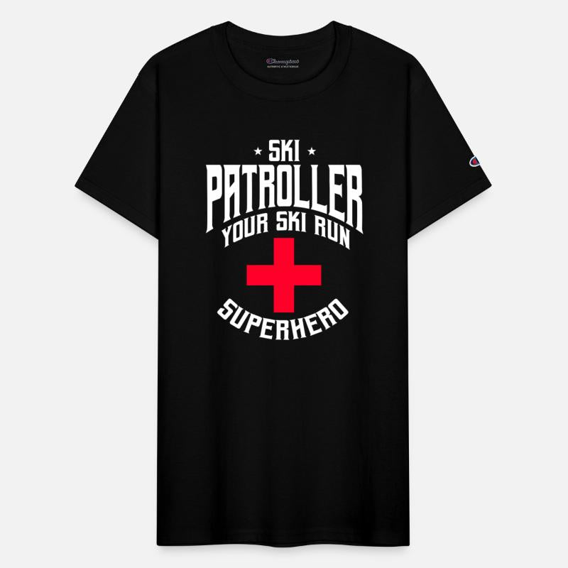 Funny Ski Patroller Slope Emergency