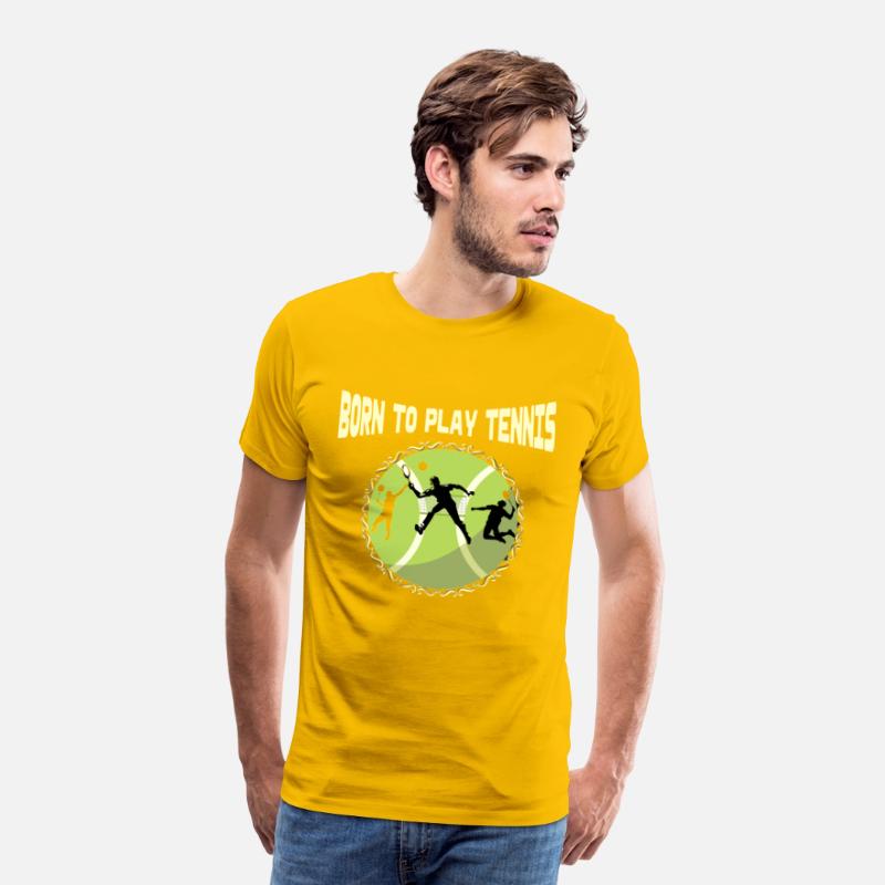 FUNNY TENNIS DAD QUOTE BORN TO PLAY TENNIS BALL