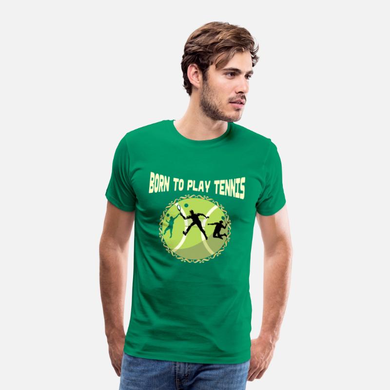 FUNNY TENNIS DAD QUOTE BORN TO PLAY TENNIS BALL