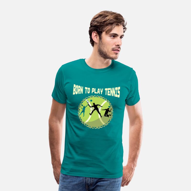 FUNNY TENNIS DAD QUOTE BORN TO PLAY TENNIS BALL