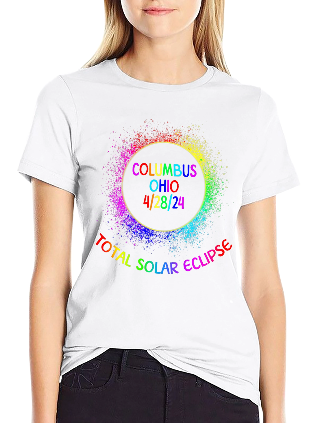 Columbus Ohio 4/28/24 Total Solar Eclipse T-Shirt