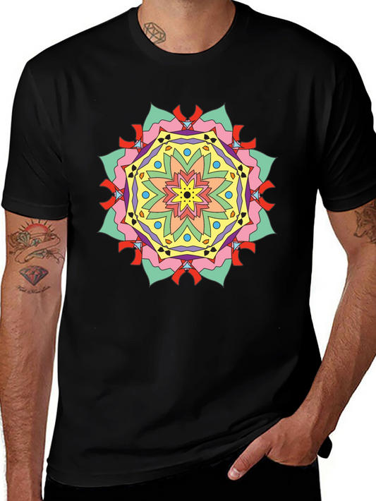 Geometric Mandala Graphic Tee