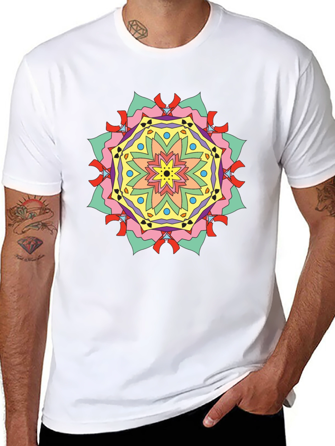 Geometric Mandala Graphic Tee