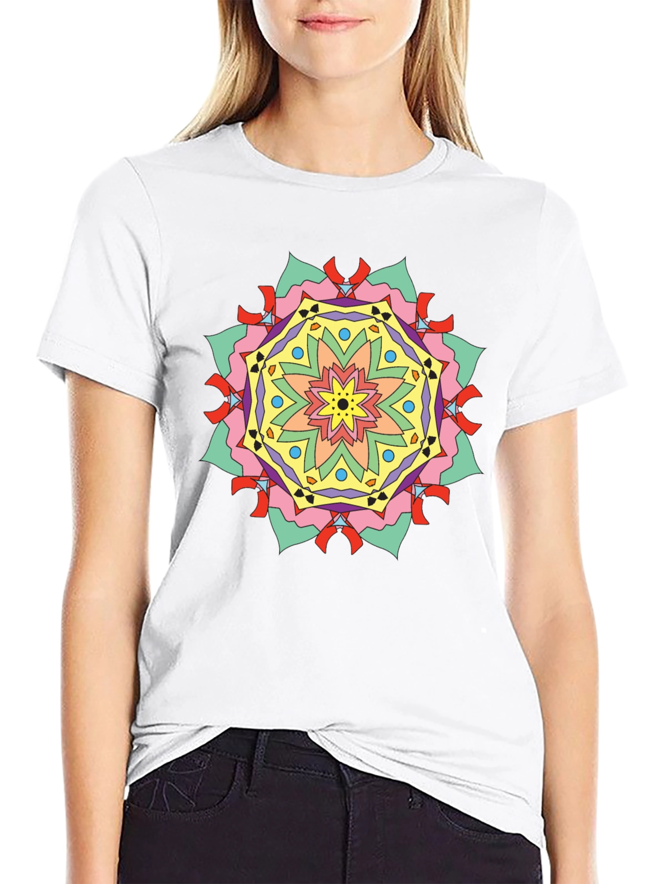 Geometric Mandala Graphic Tee