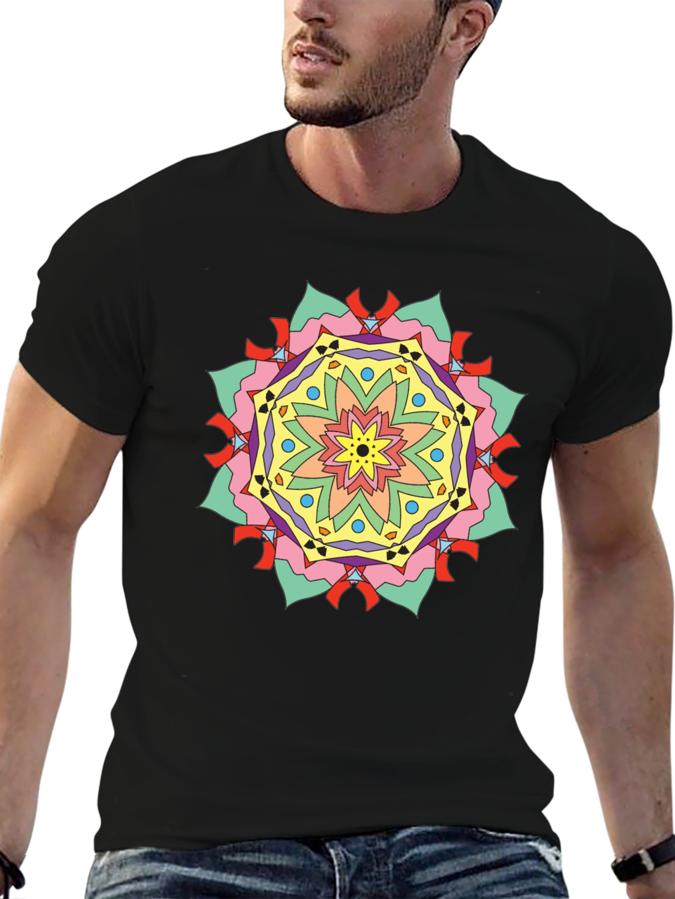 Geometric Mandala Graphic Tee