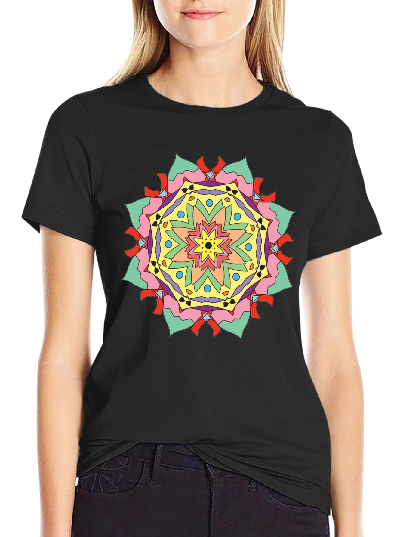 Geometric Mandala Graphic Tee