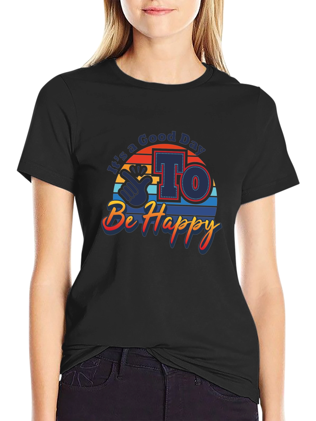 Good Day To Be Happy Graphic Tee