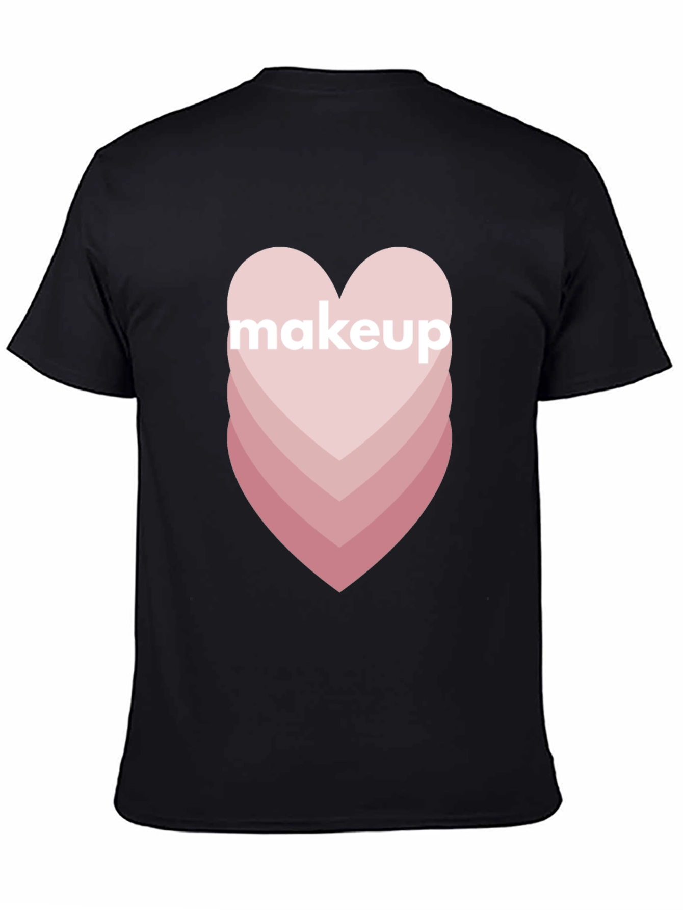 Makeup Heart Graphic Tee - Trendy Casual Style