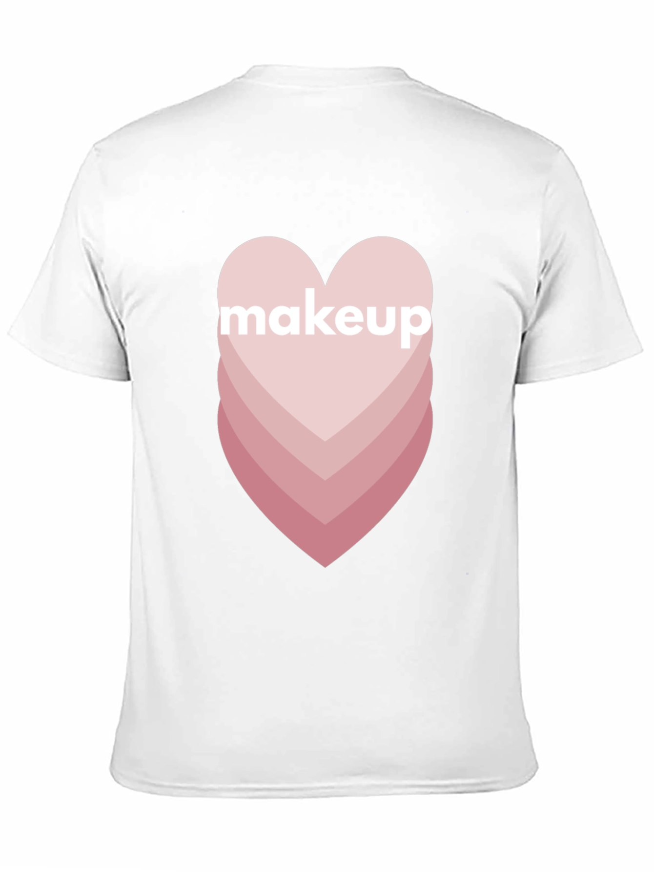 Makeup Heart Graphic Tee - Trendy Casual Style