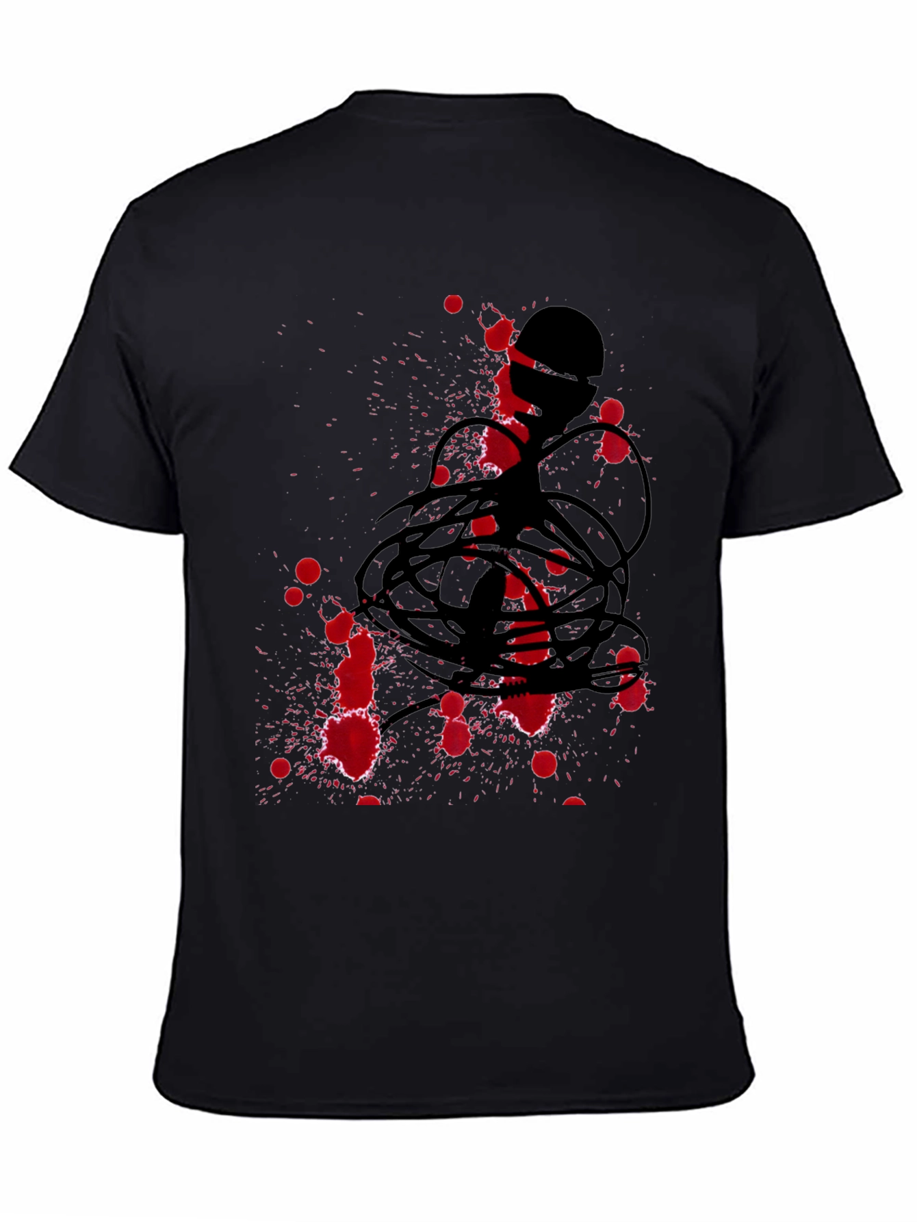 Abstract Graphic Tee - Black