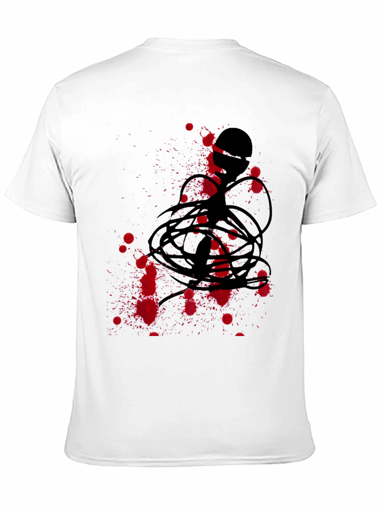 Abstract Graphic Tee - Black