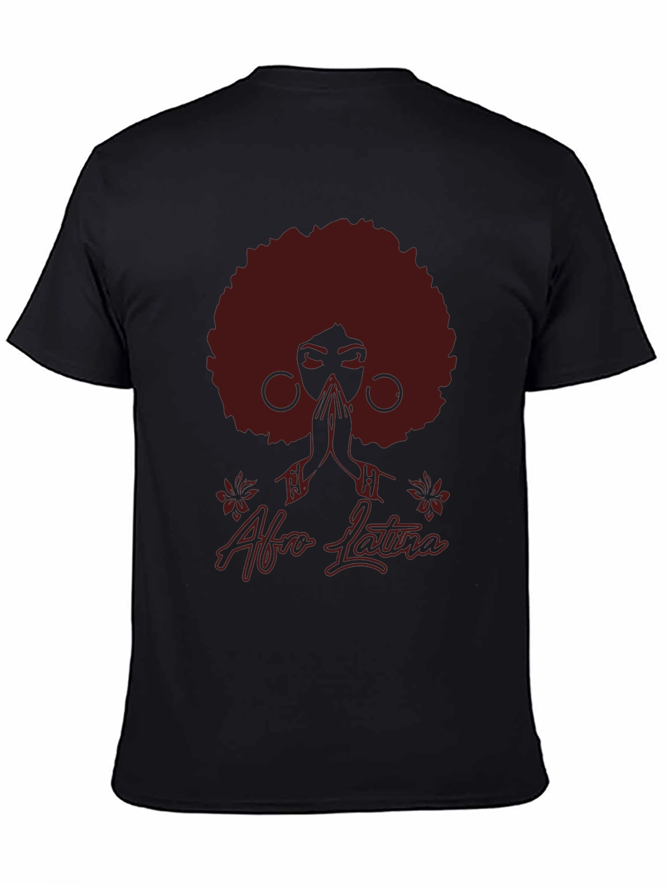 Afro Latina Graphic T-Shirt - Black