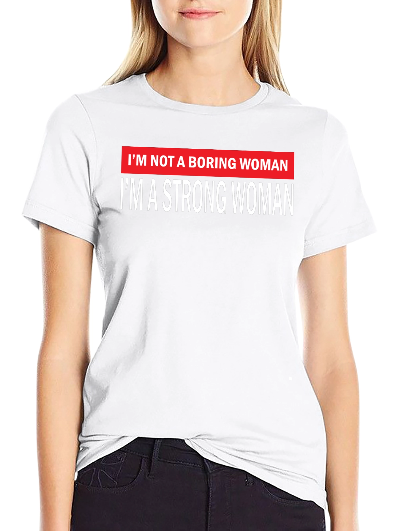 Strong Woman Graphic Tee - Empowering Design