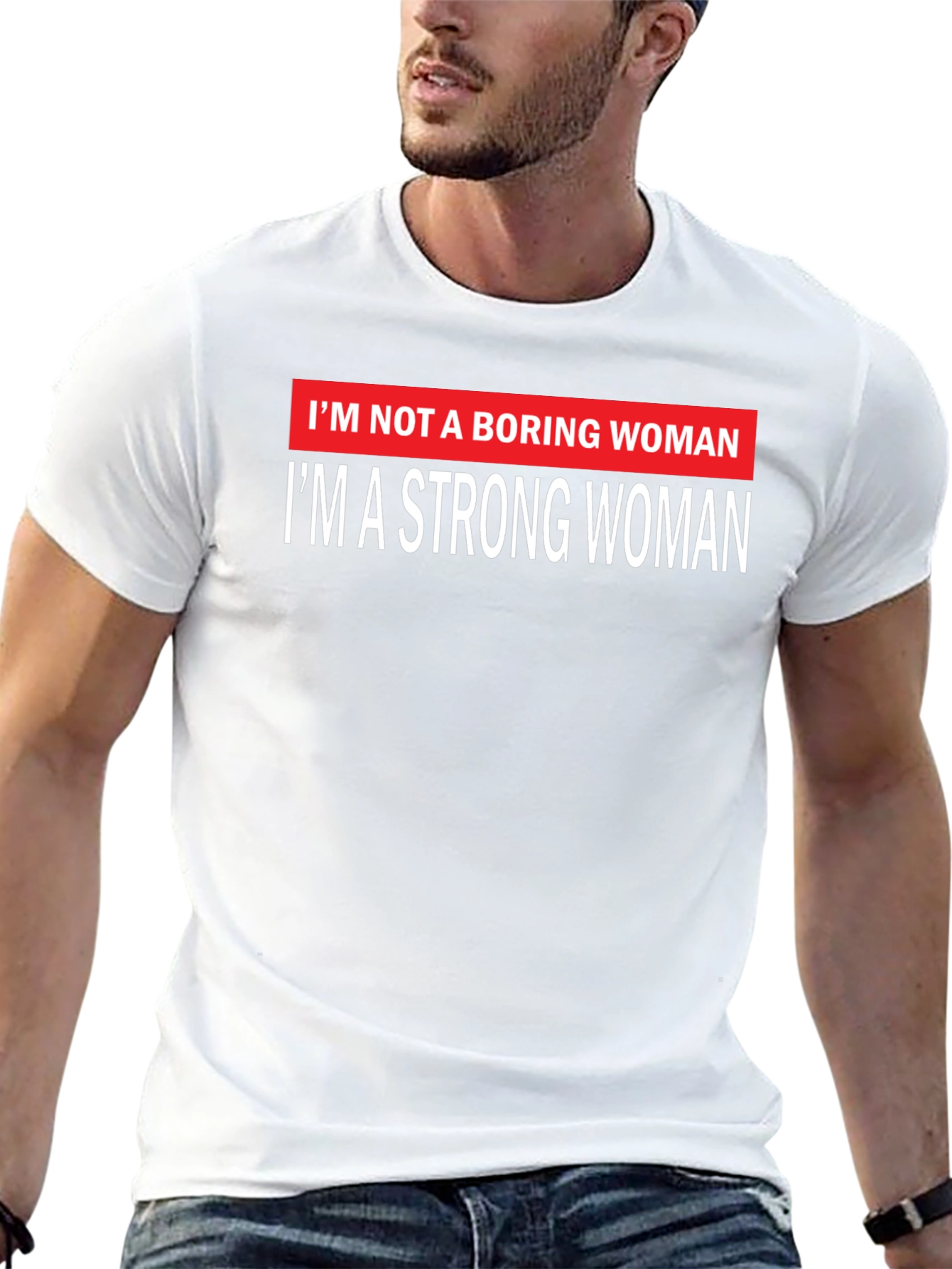Strong Woman Graphic Tee - Empowering Design