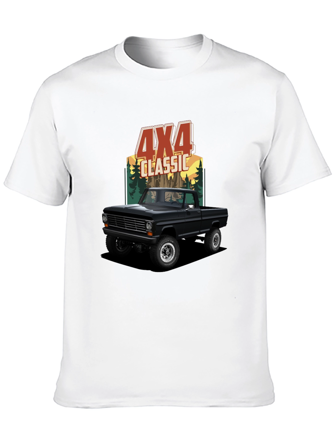 4x4 Classic Truck Graphic Tee - Black