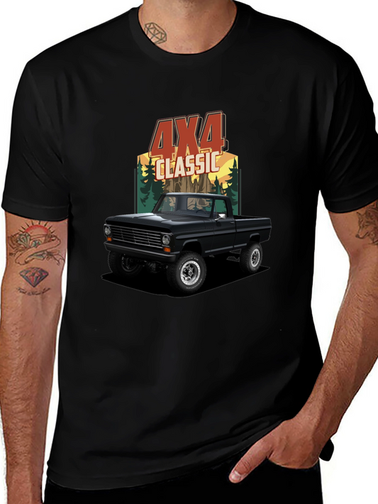 4x4 Classic Truck Graphic Tee - Black