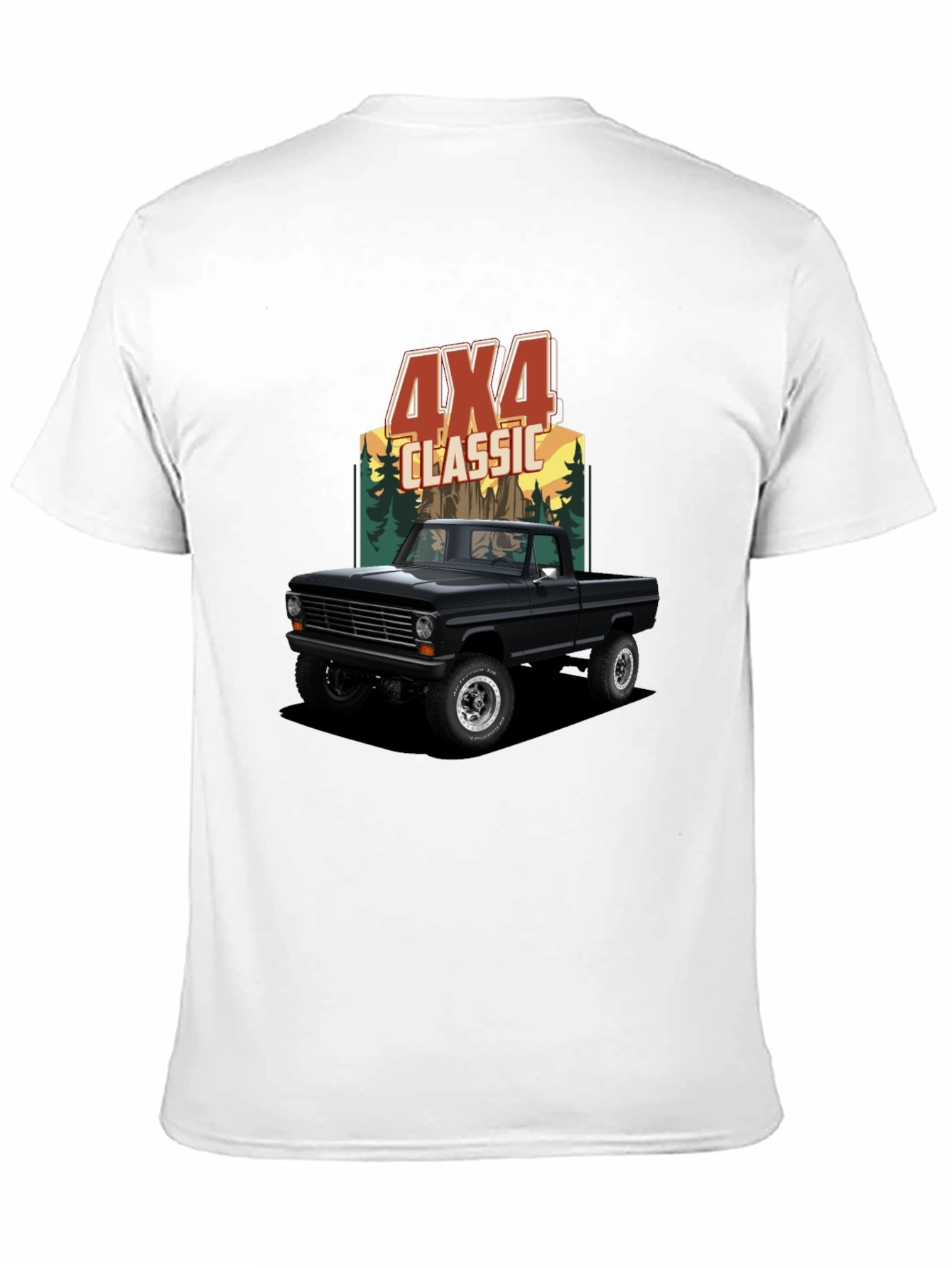 4x4 Classic Truck Graphic Tee - Black
