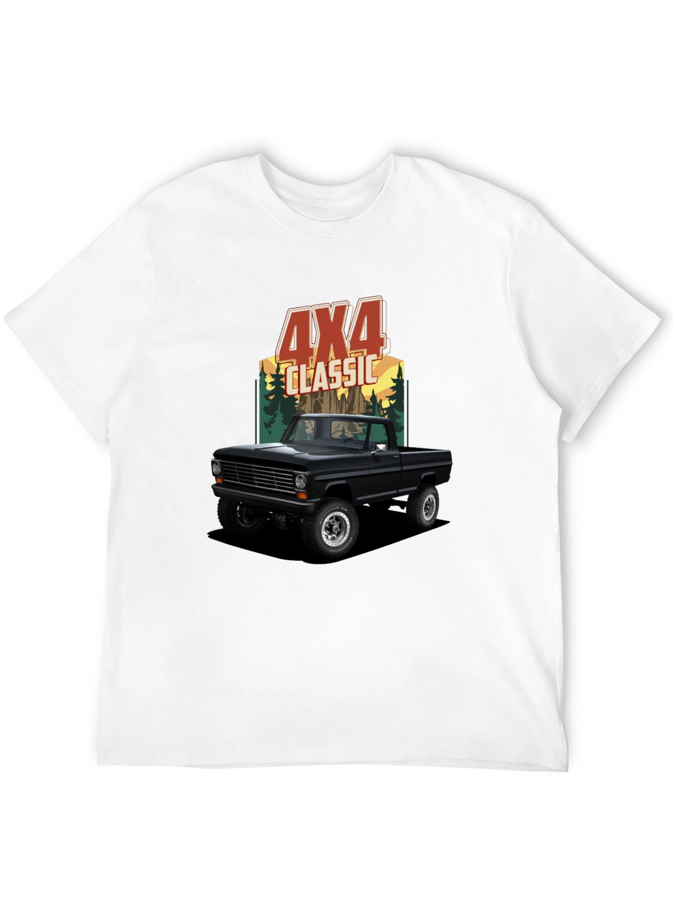4x4 Classic Truck Graphic Tee - Black