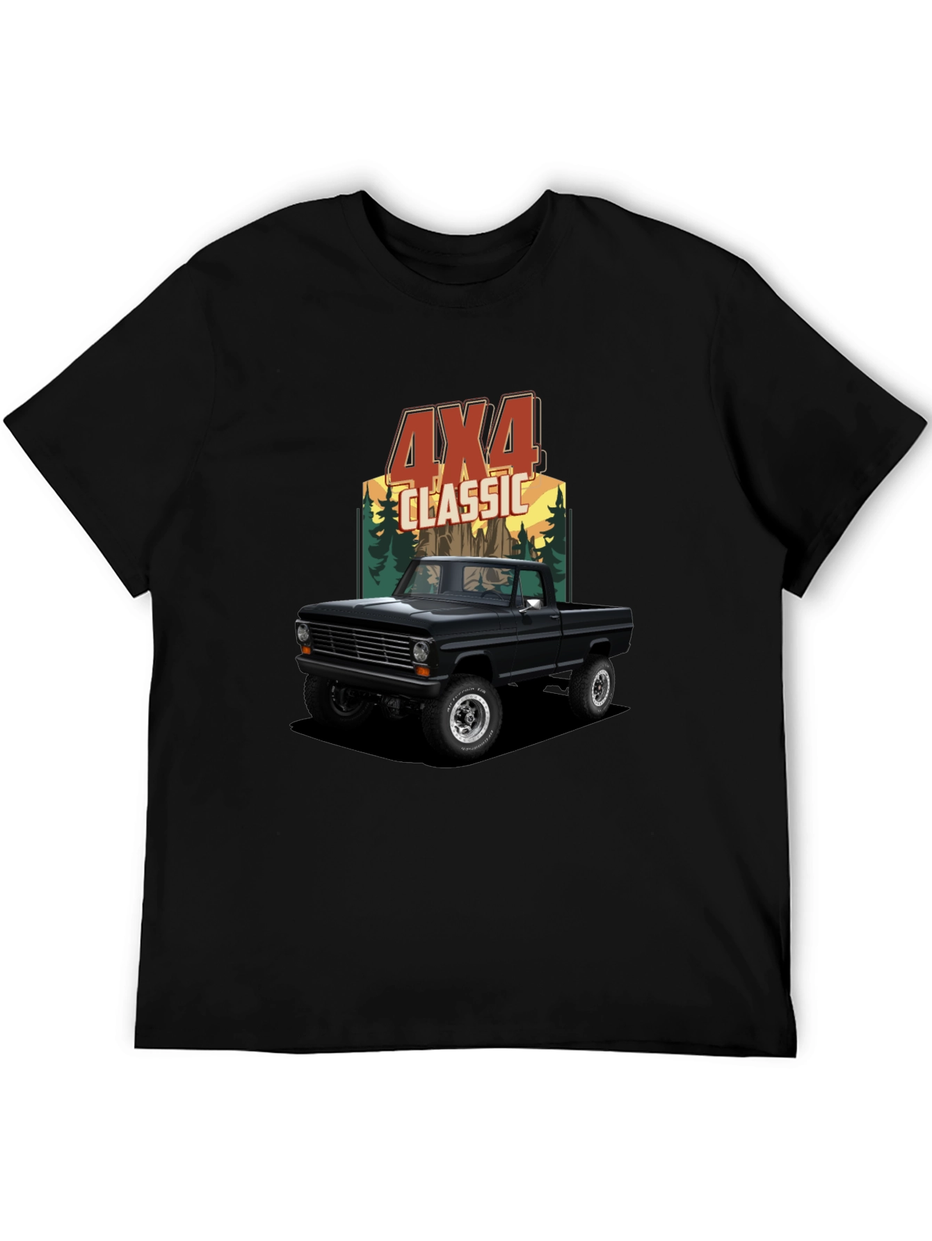 4x4 Classic Truck Graphic Tee - Black