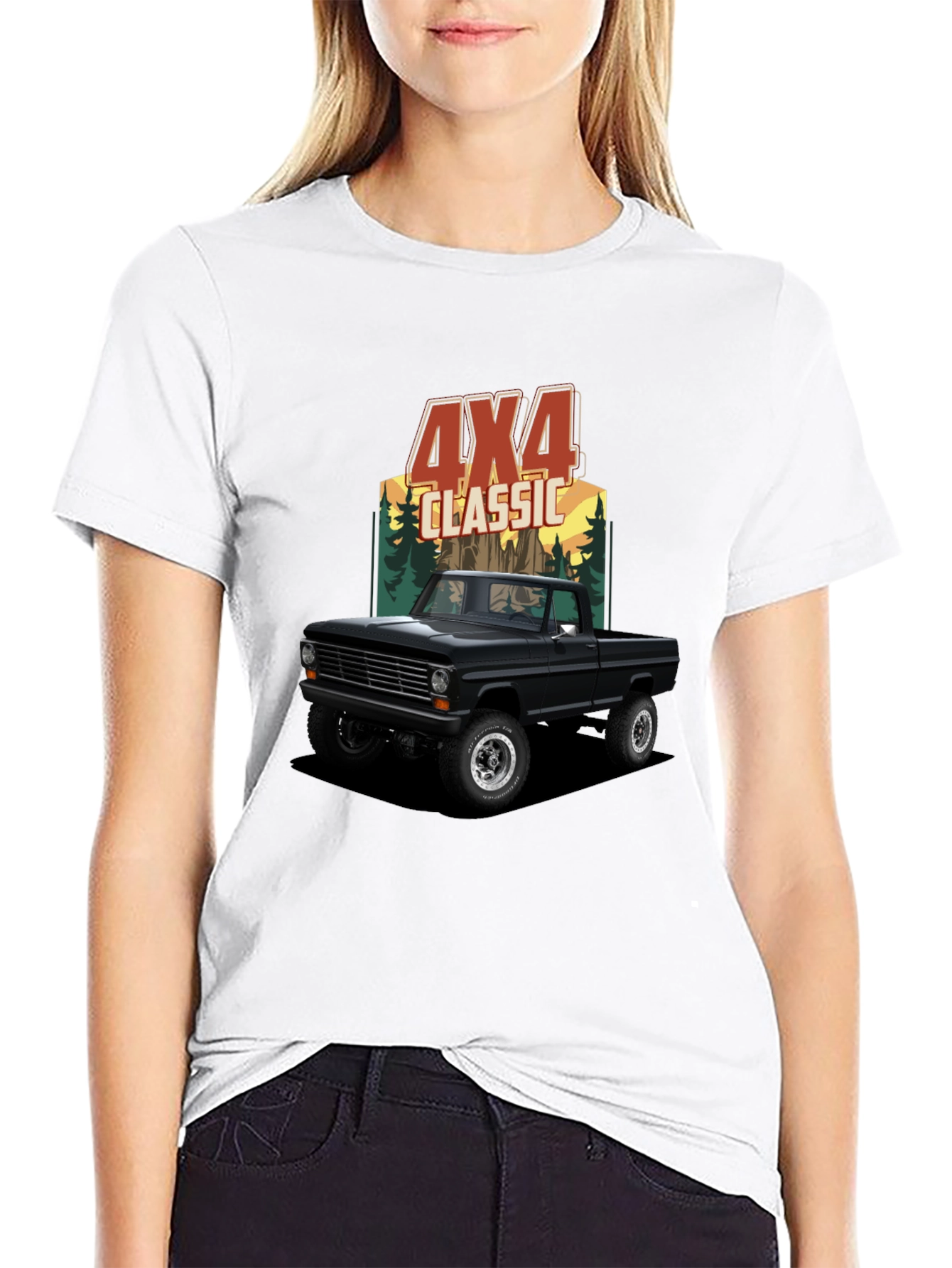 4x4 Classic Truck Graphic Tee - Black