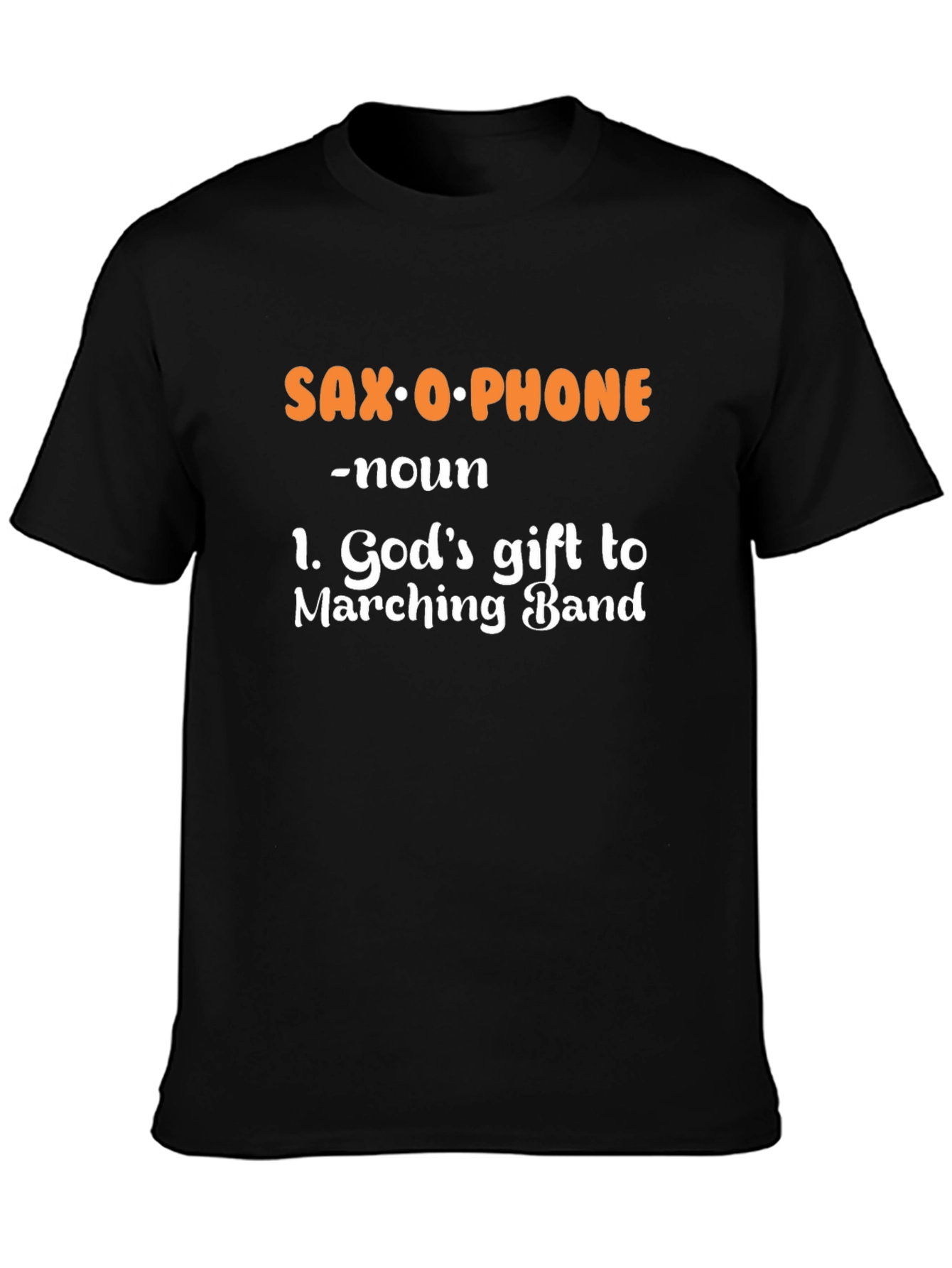 Saxophone Definition Black T-Shirt