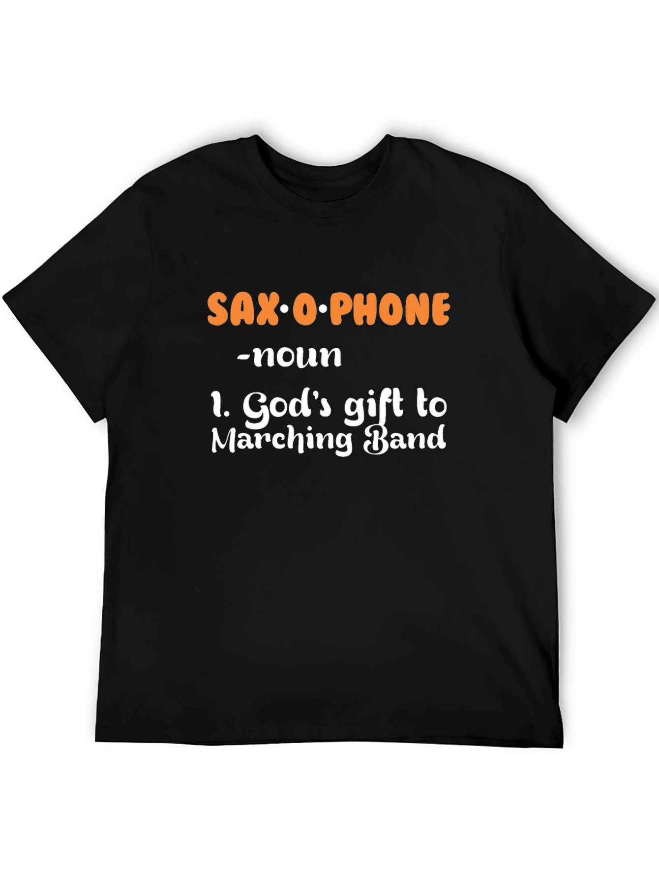Saxophone Definition Black T-Shirt