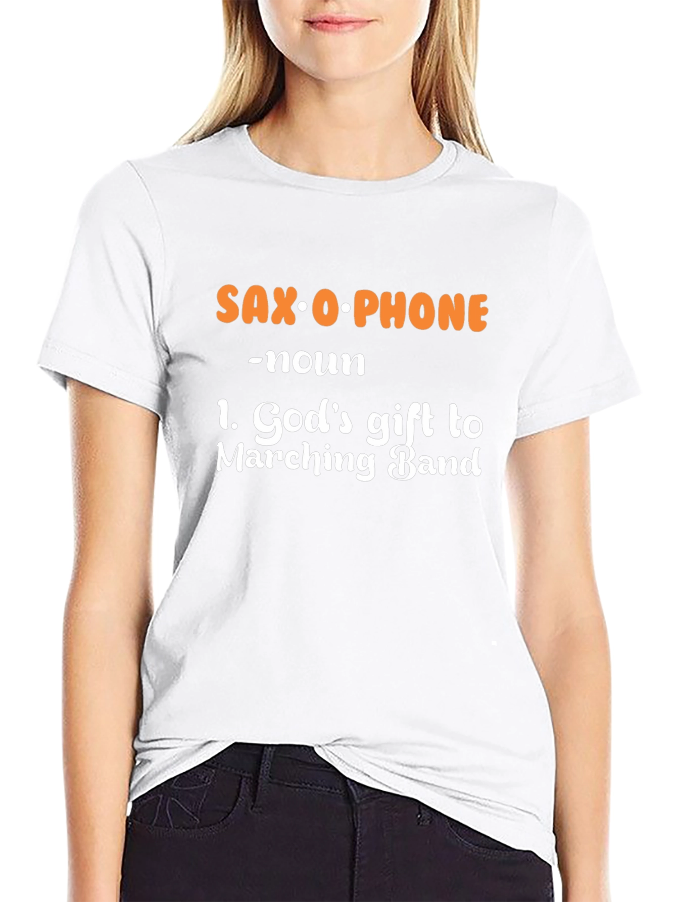 Saxophone Definition Black T-Shirt