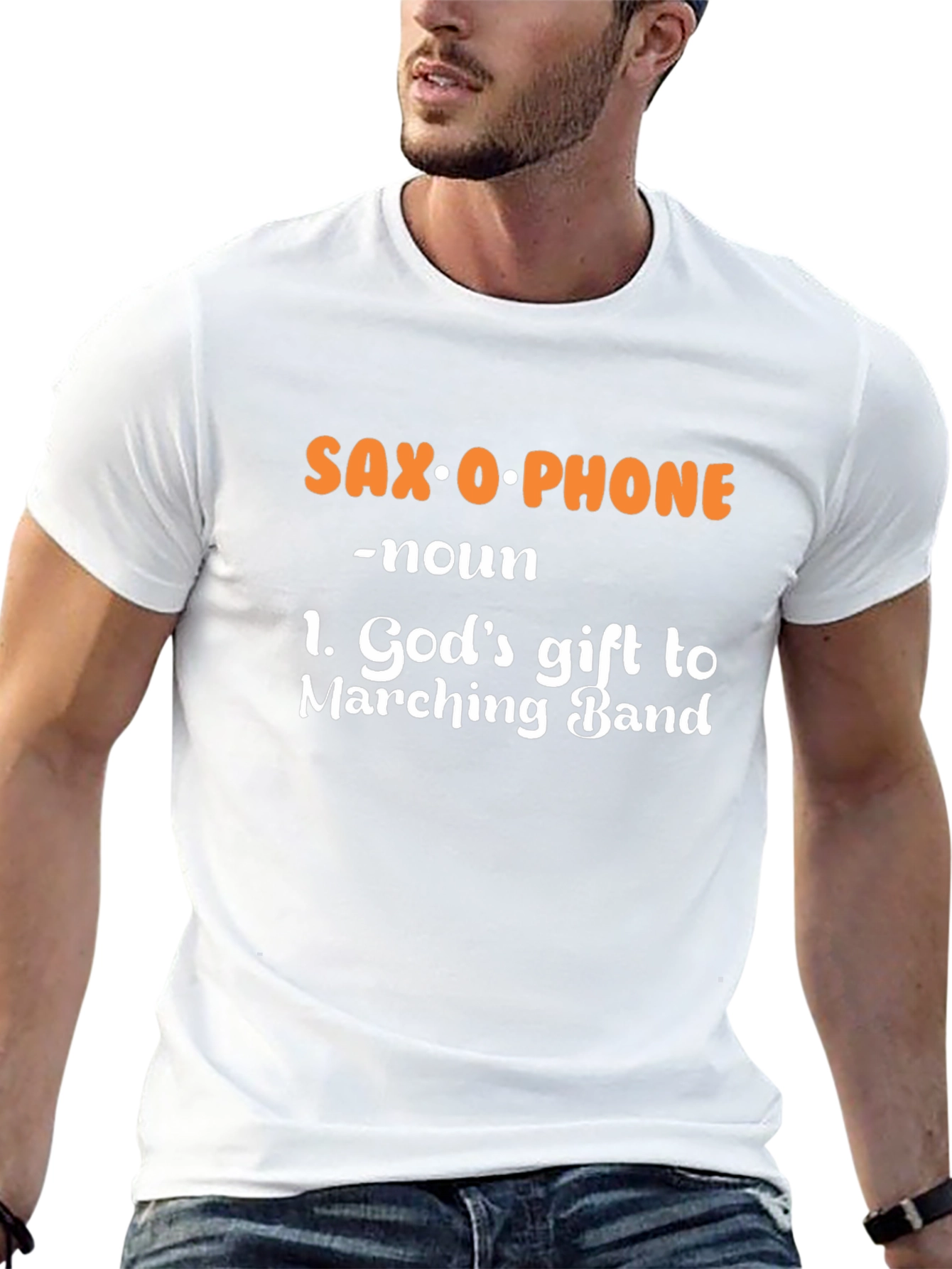 Saxophone Definition Black T-Shirt