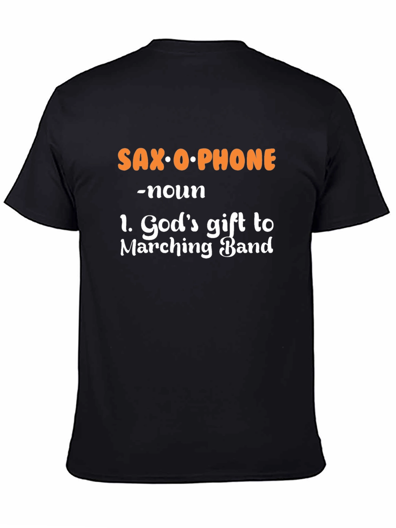 Saxophone Definition Black T-Shirt