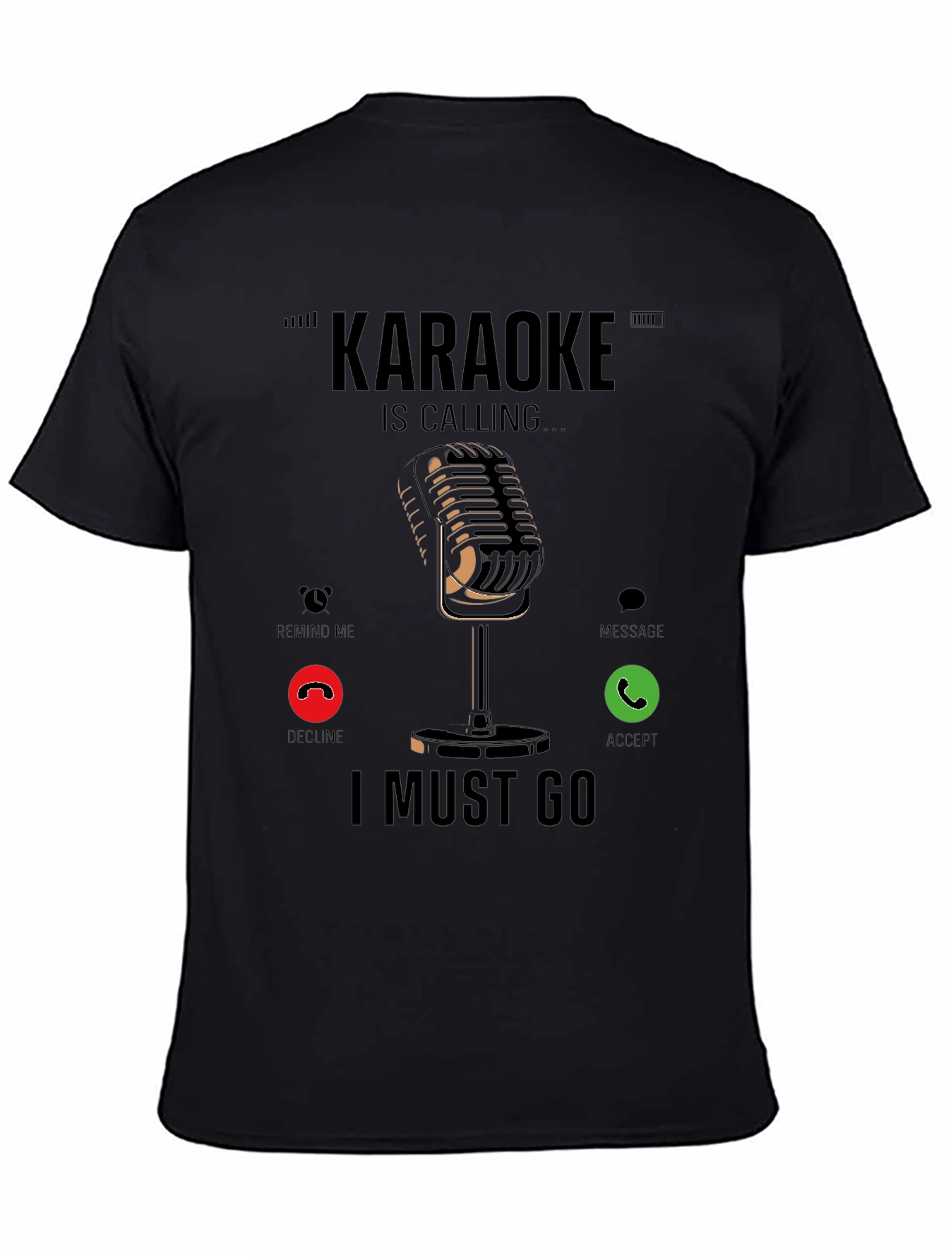 Karaoke Calling T-Shirt - Music Lover Tee