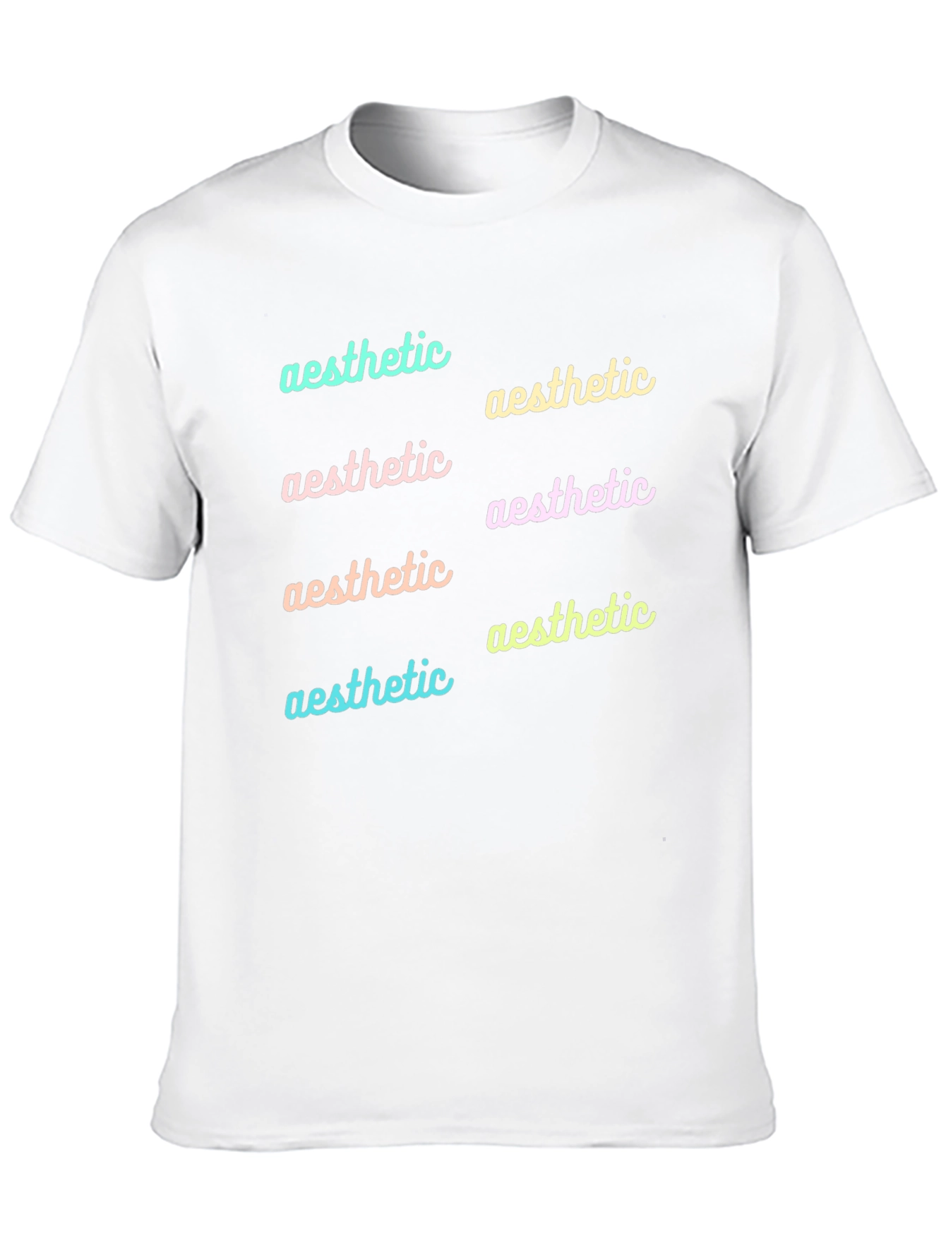 Aesthetic Typography Black T-Shirt