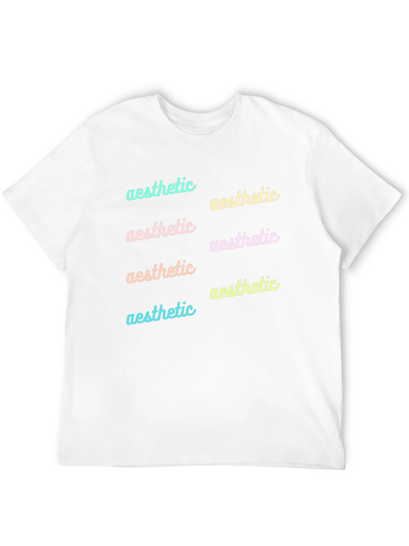 Aesthetic Typography Black T-Shirt