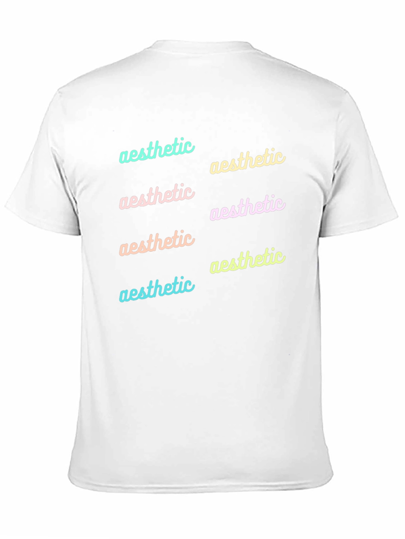 Aesthetic Typography Black T-Shirt