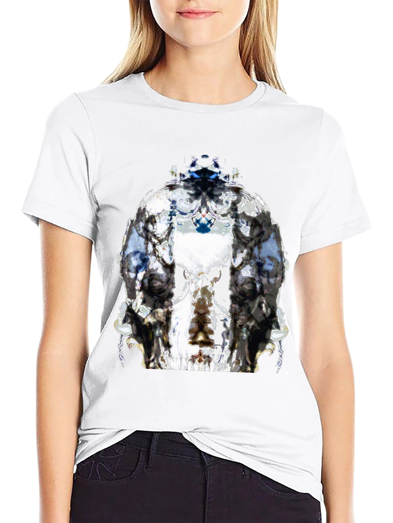 Abstract Art Graphic Black T-Shirt