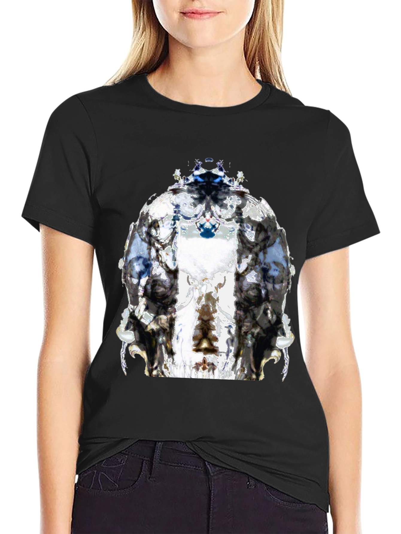 Abstract Art Graphic Black T-Shirt
