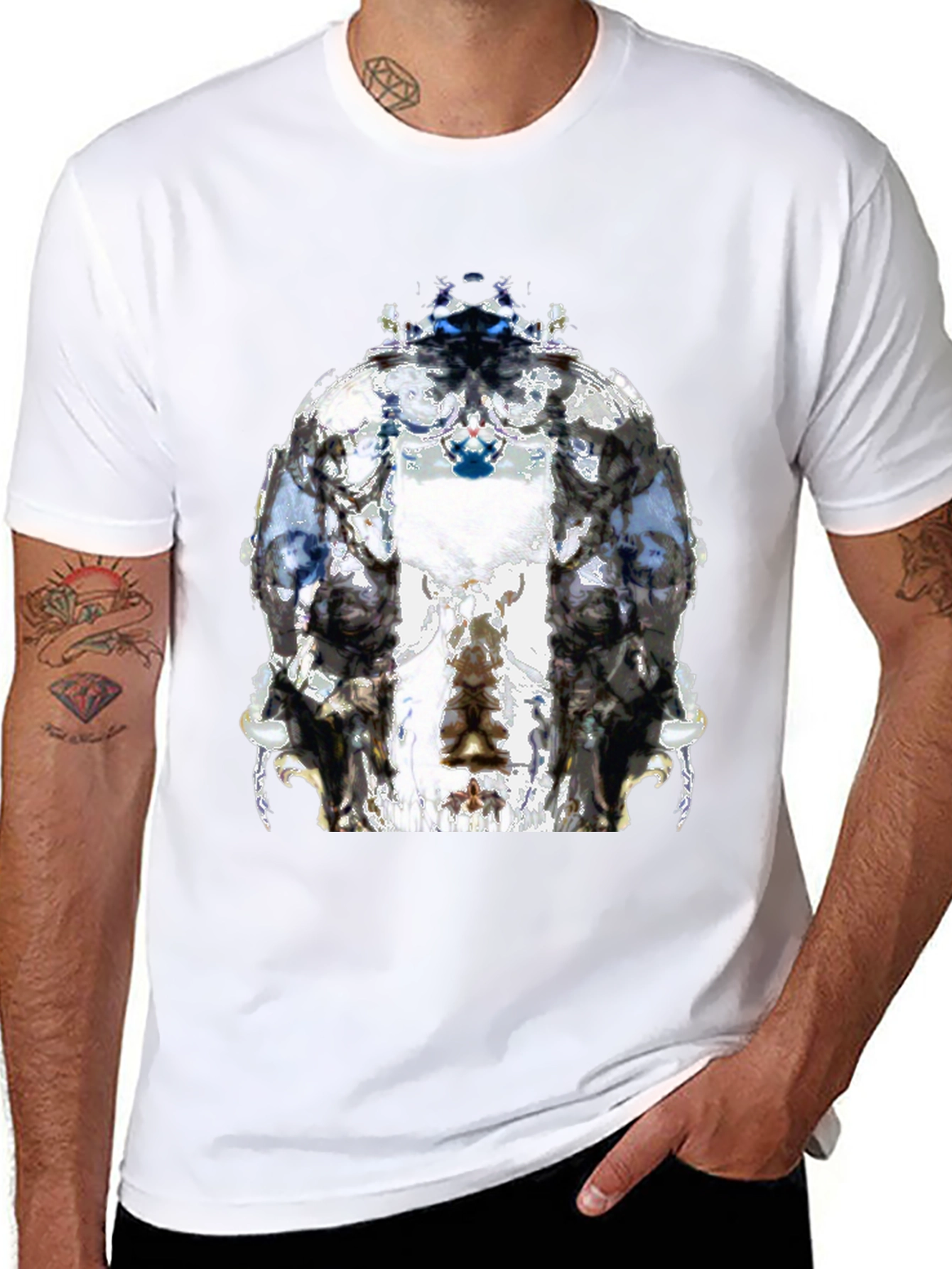 Abstract Art Graphic Black T-Shirt